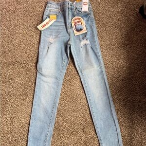 Wax Jean Blue Skinny Pants